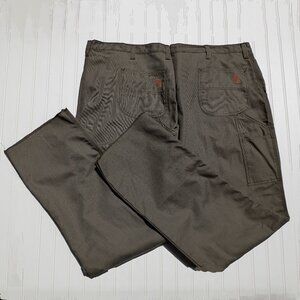 RIVERSIDE Fire Resistant Jeans Mens 48 Carpenter Work Pants Olive Green WESTEX